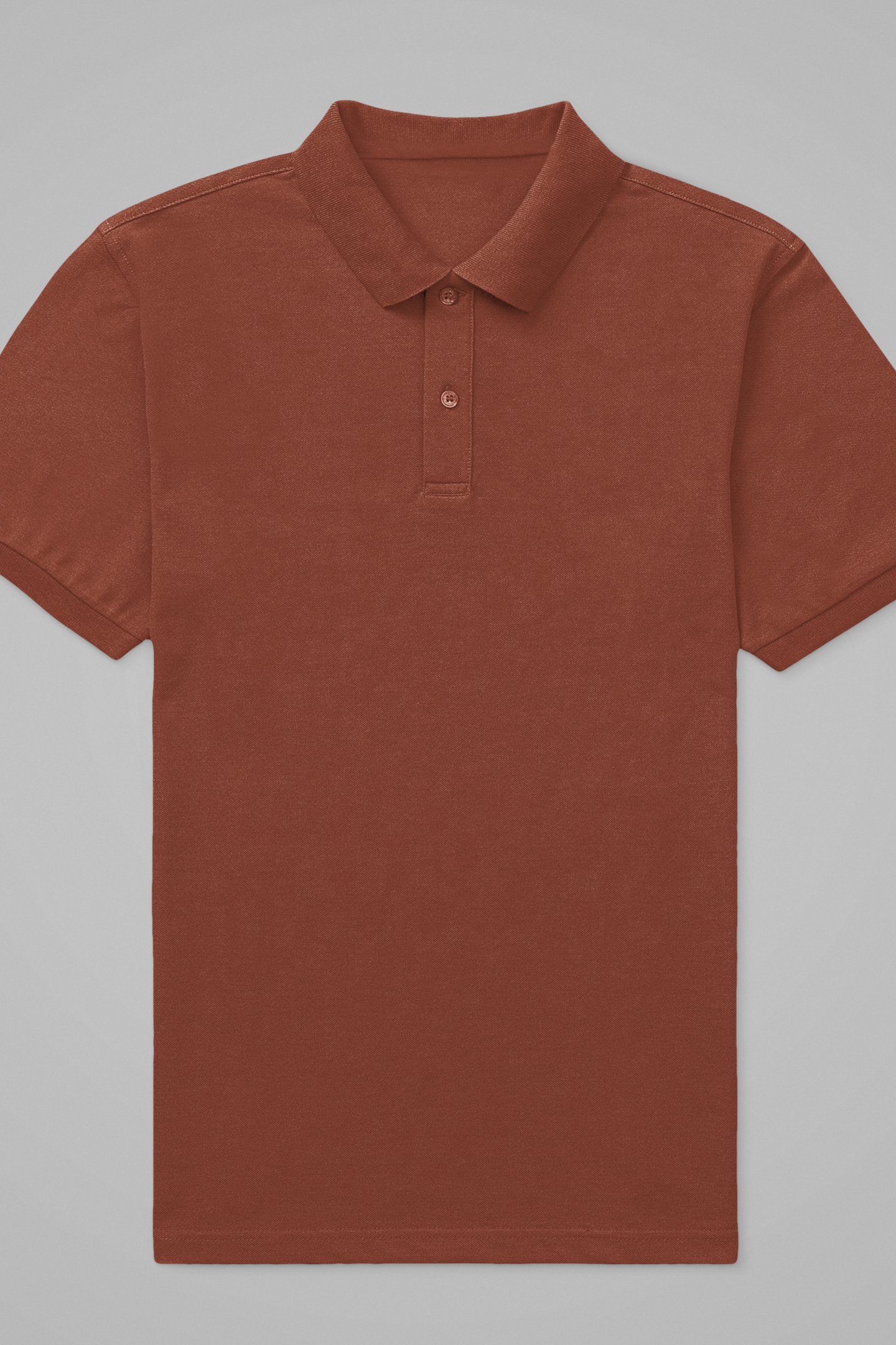 Male Solid Polo T-shirt Flamboyant