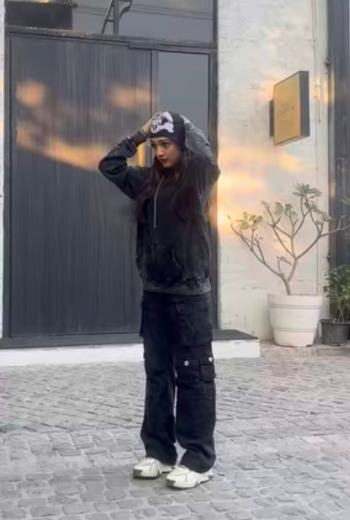 Unisex Acid Wash Hooded Sweatshirt