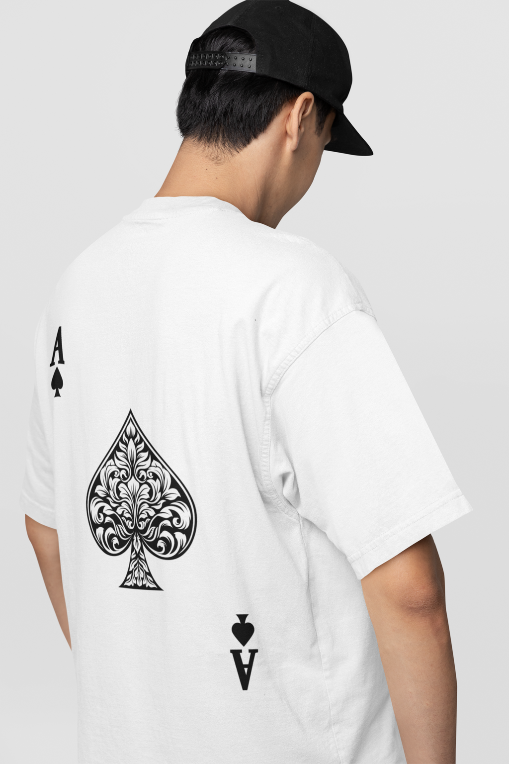 Unisex Ace Of Spades Oversized T-shirt