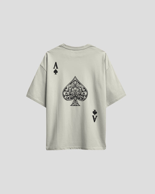Unisex Ace Of Spades Oversized T-shirt