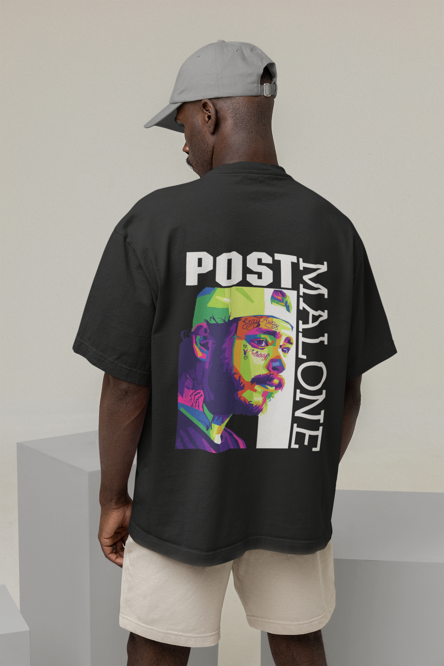 Unisex Oversized Post Malone T-shirt Flamboyant