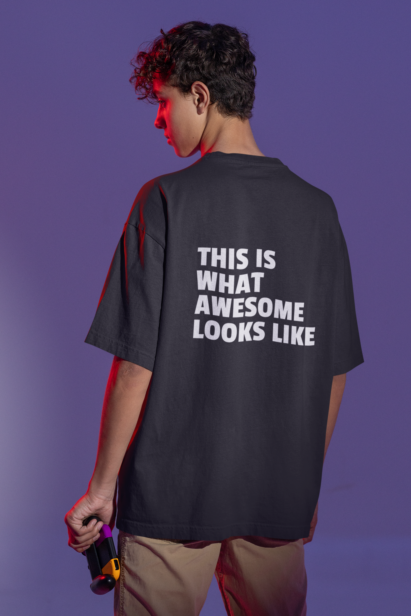Unisex Awesome Oversized T-shirt Flamboyant
