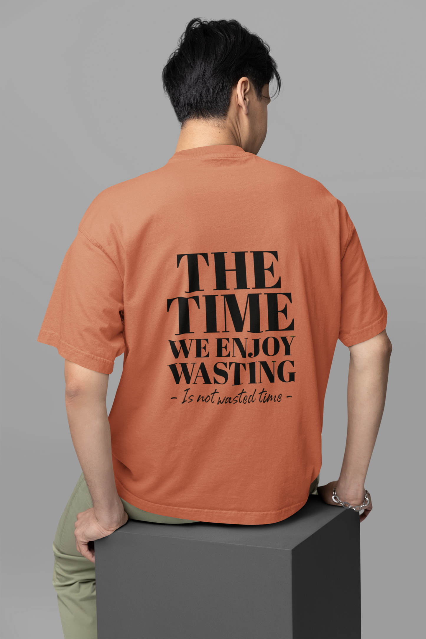 Unisex Time Oversized T-shirt Flamboyant