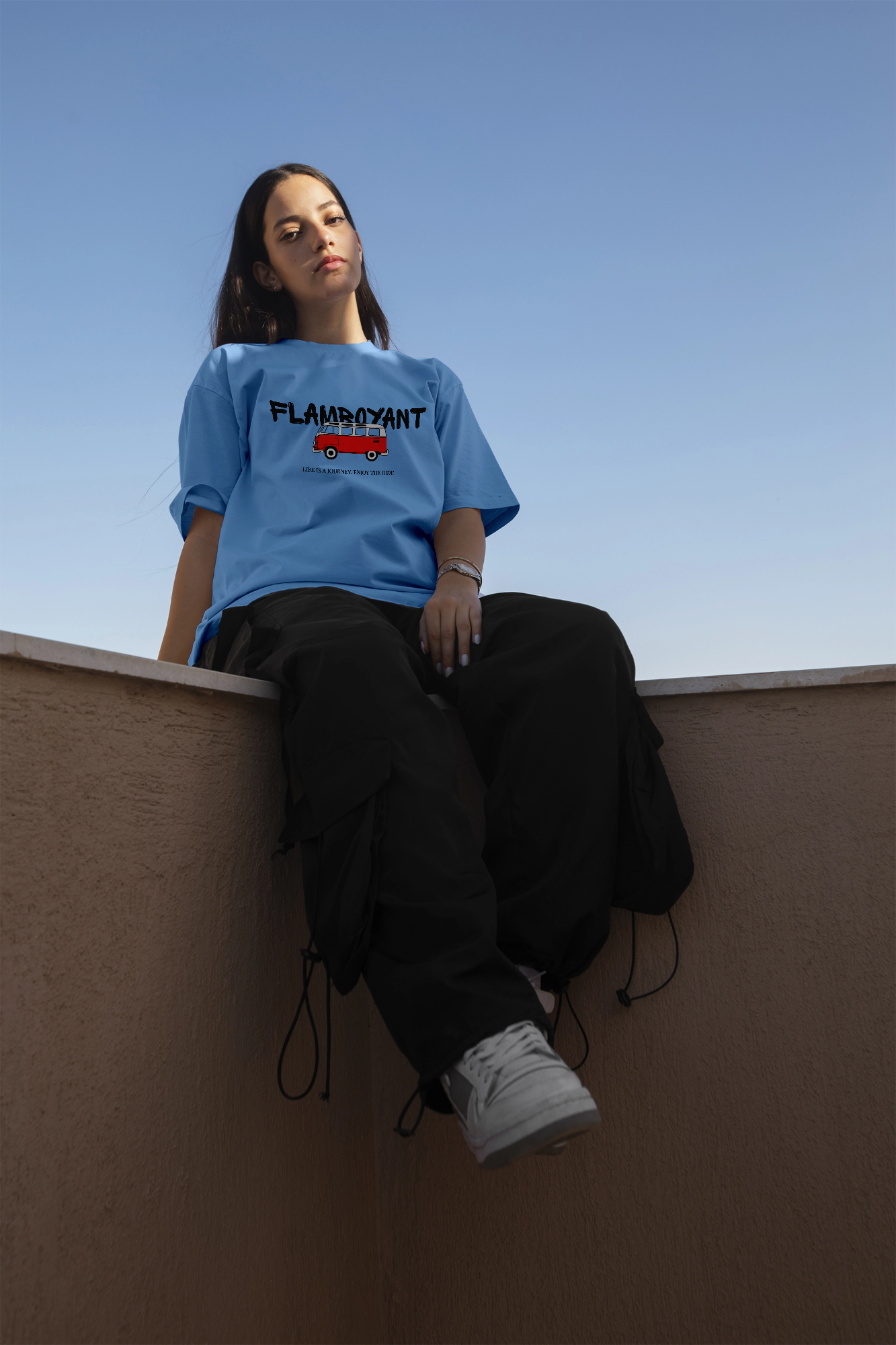 Unisex Life Is A Journey Oversized T-shirt