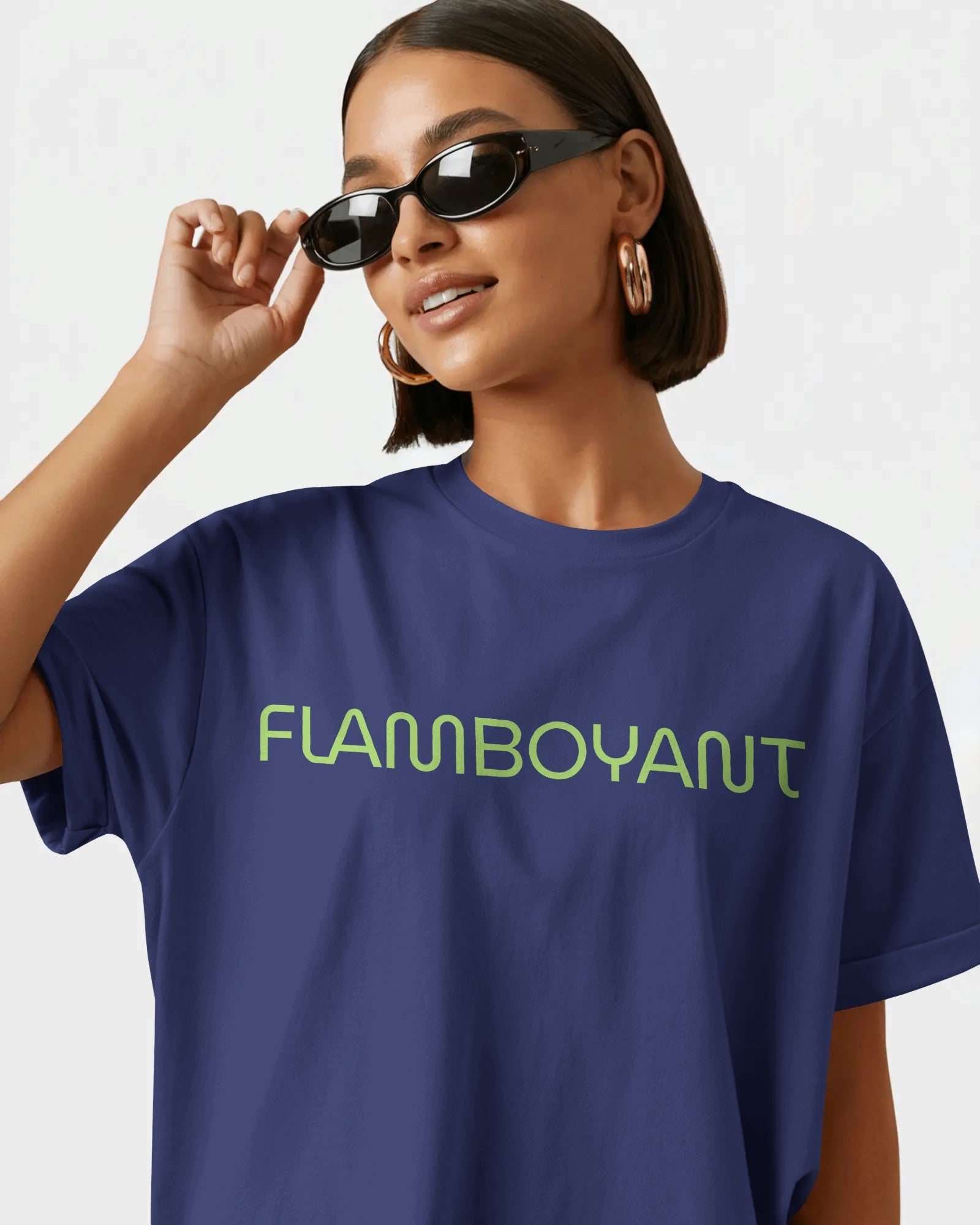 Unisex Diagonal Oversized T-shirt