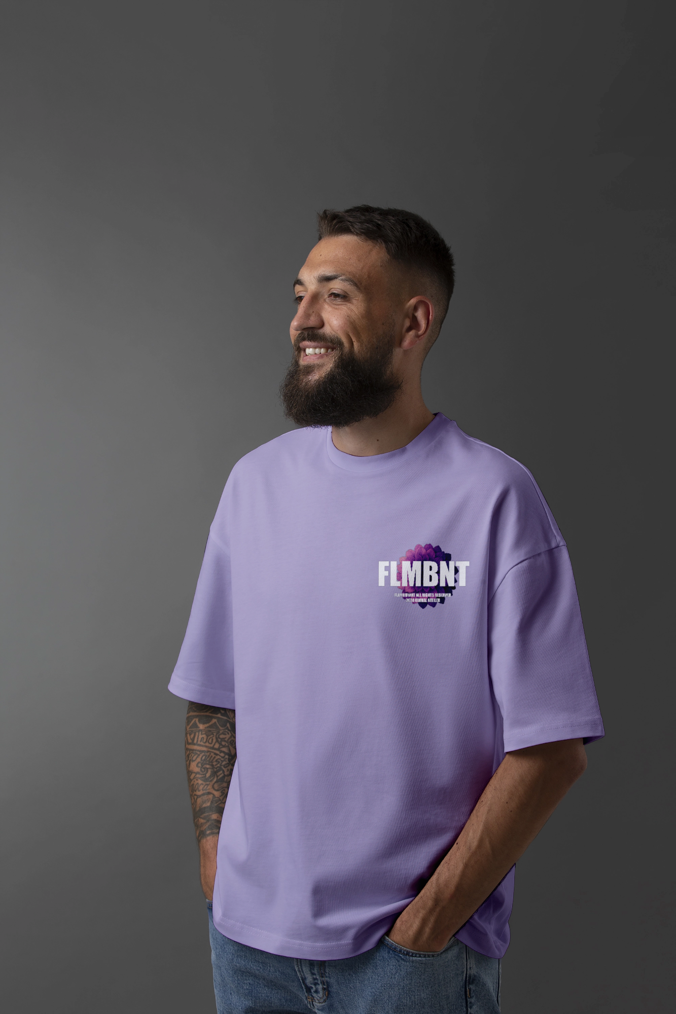 Unisex Urban Petal Oversized T-shirt