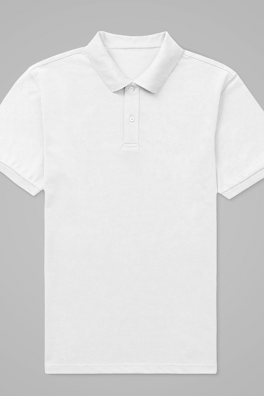 Male Solid Polo T-shirt Flamboyant