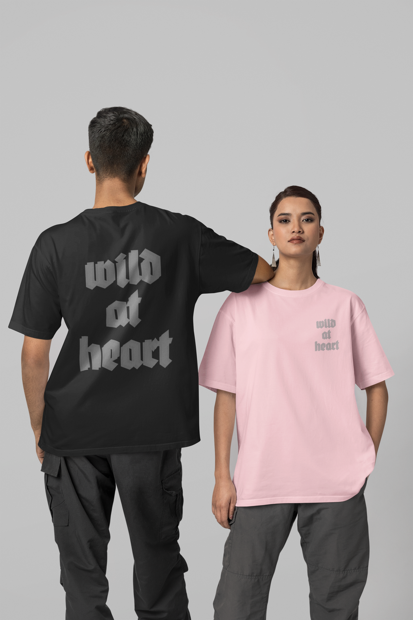 Unisex Wild at Heart Oversized T-shirt Flamboyant