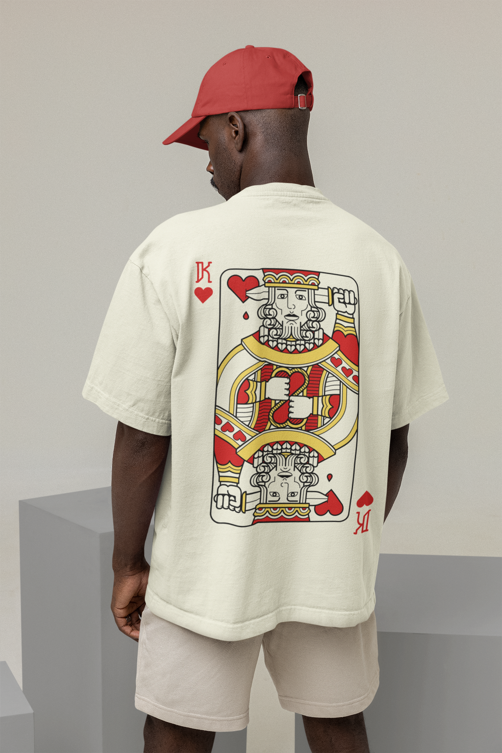 Unisex King Of Hearts Oversized T-shirt