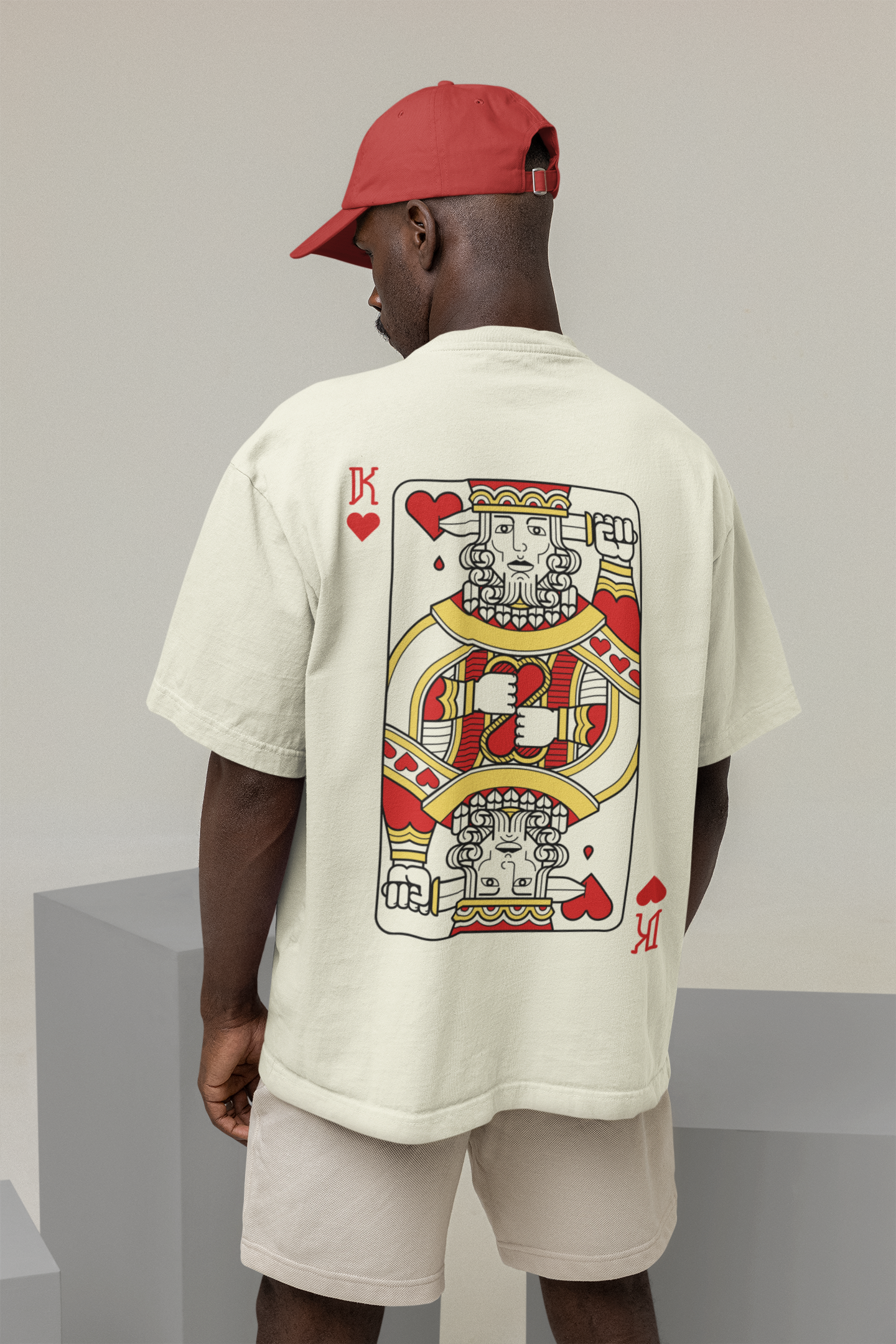 Unisex King Of Hearts Oversized T-shirt