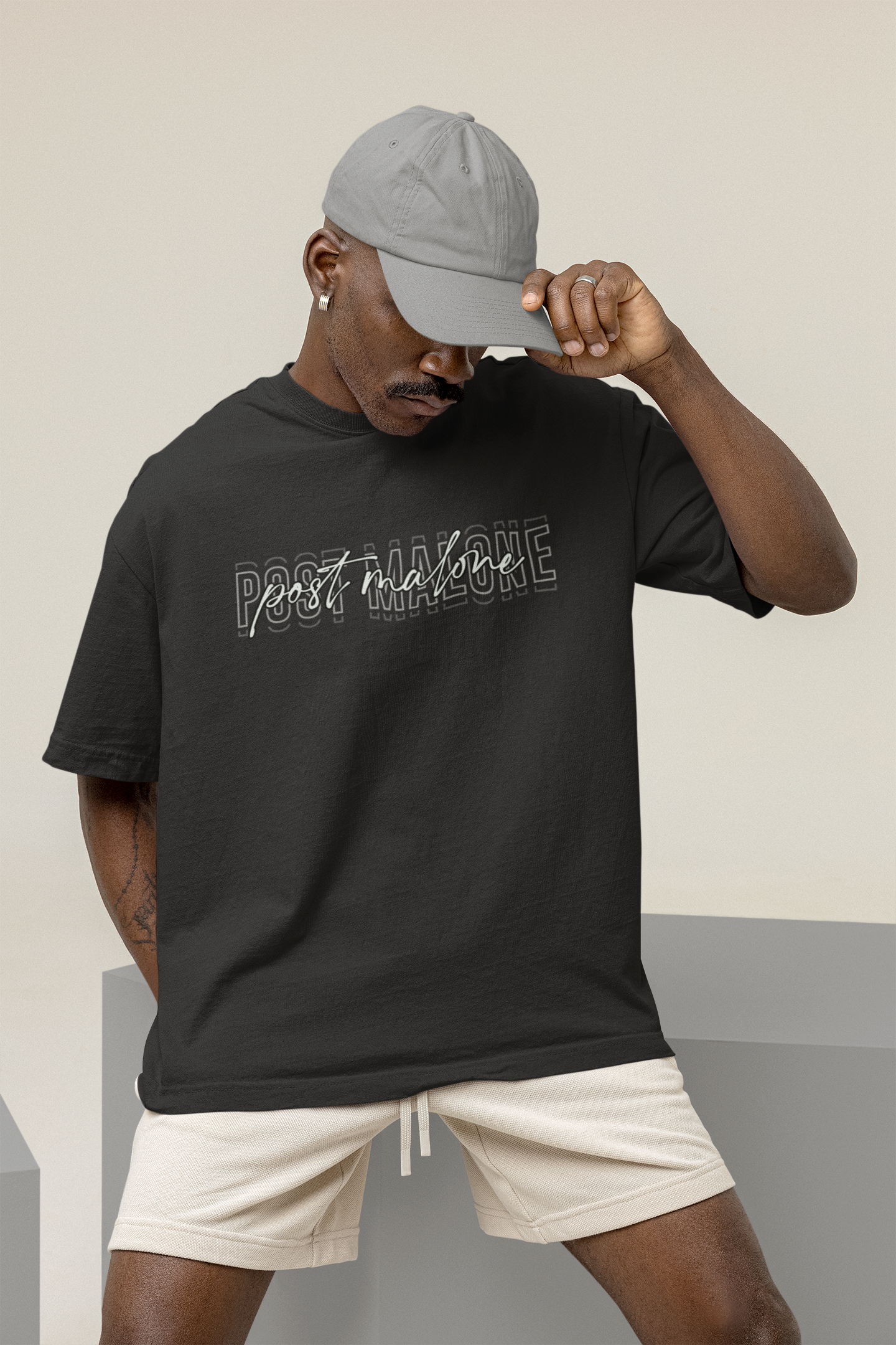 Unisex Oversized Post Malone T-shirt Flamboyant