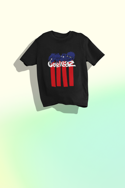 Unisex Gorillaz Oversized T-shirt Flamboyant