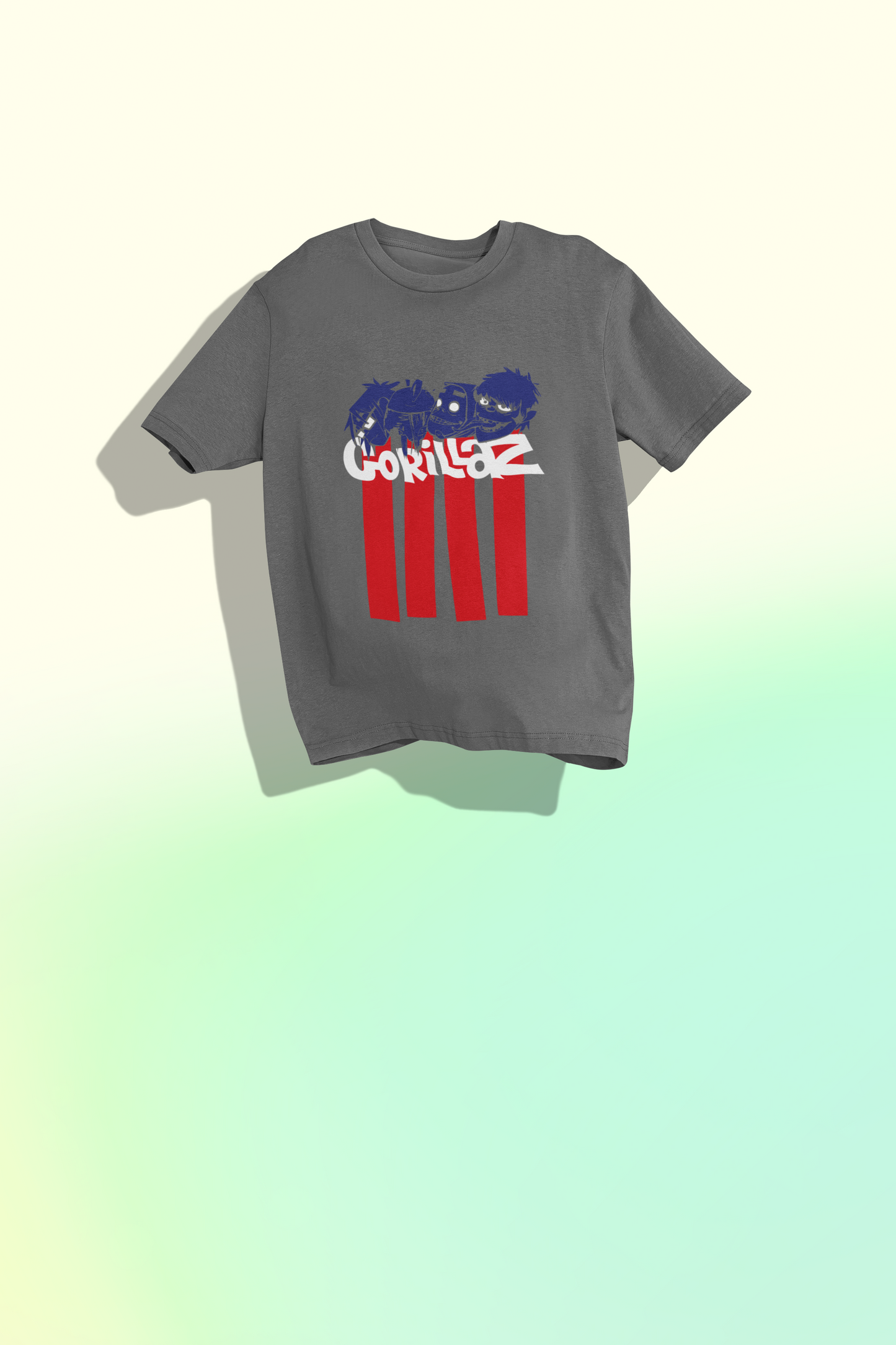 Unisex Gorillaz Oversized T-shirt Flamboyant