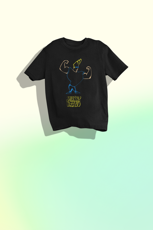 Unisex Johnny Bravo Oversized T-shirt Flamboyant