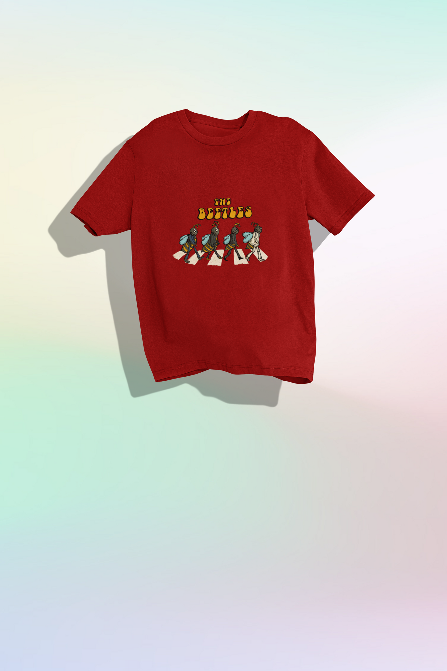 Unisex Beetles Oversized T-shirt Flamboyant