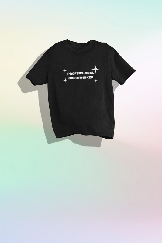 Unisex Professional Over-thinker Oversized T-shirt Flamboyant