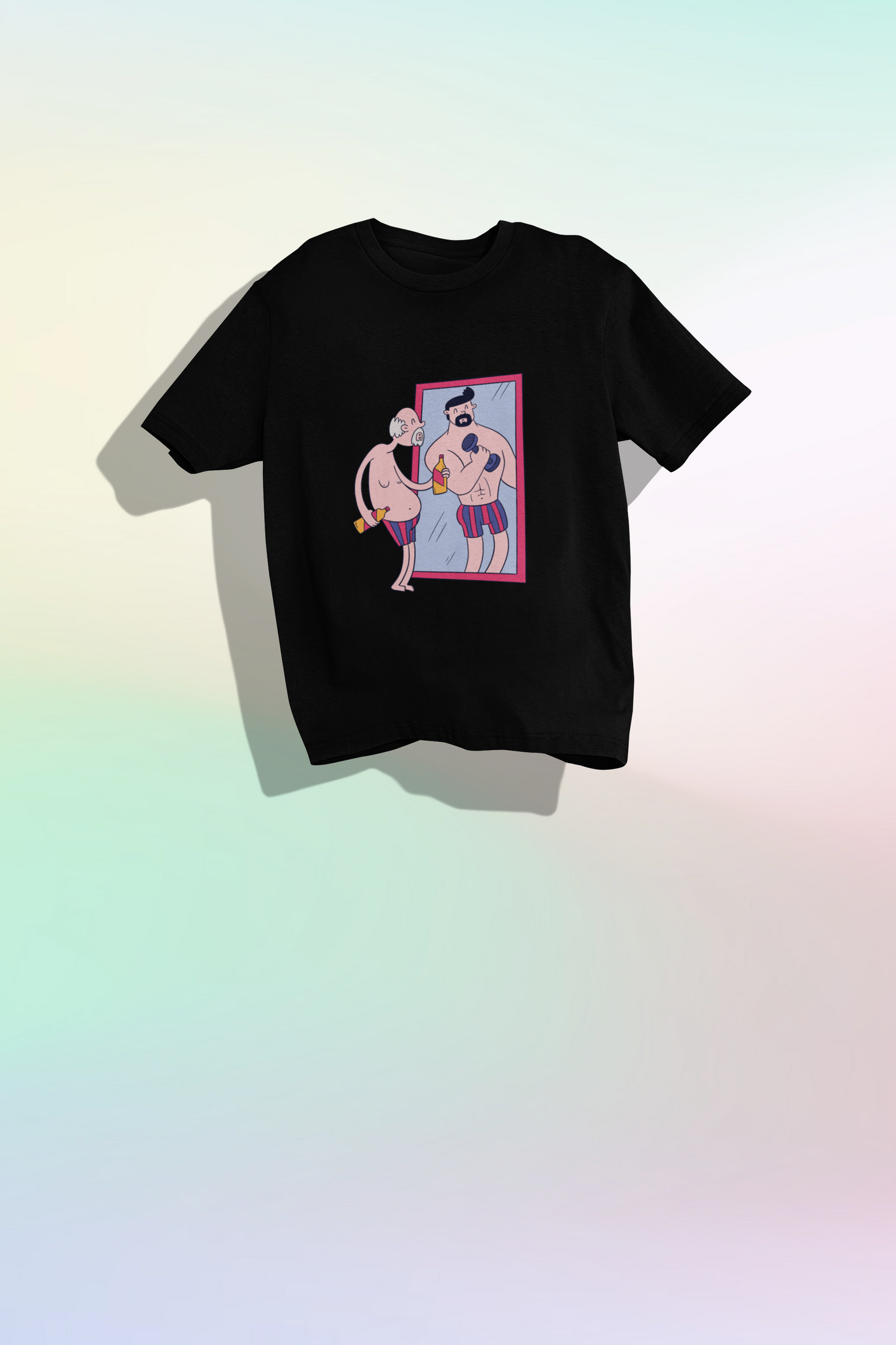 Unisex Mirror Oversized Tshirt Flamboyant