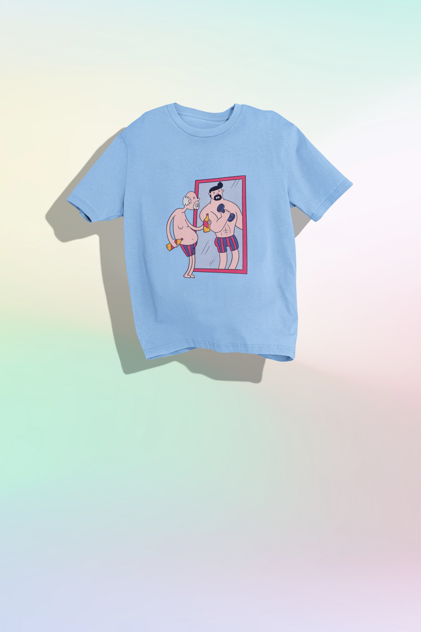 Unisex Mirror Oversized Tshirt Flamboyant