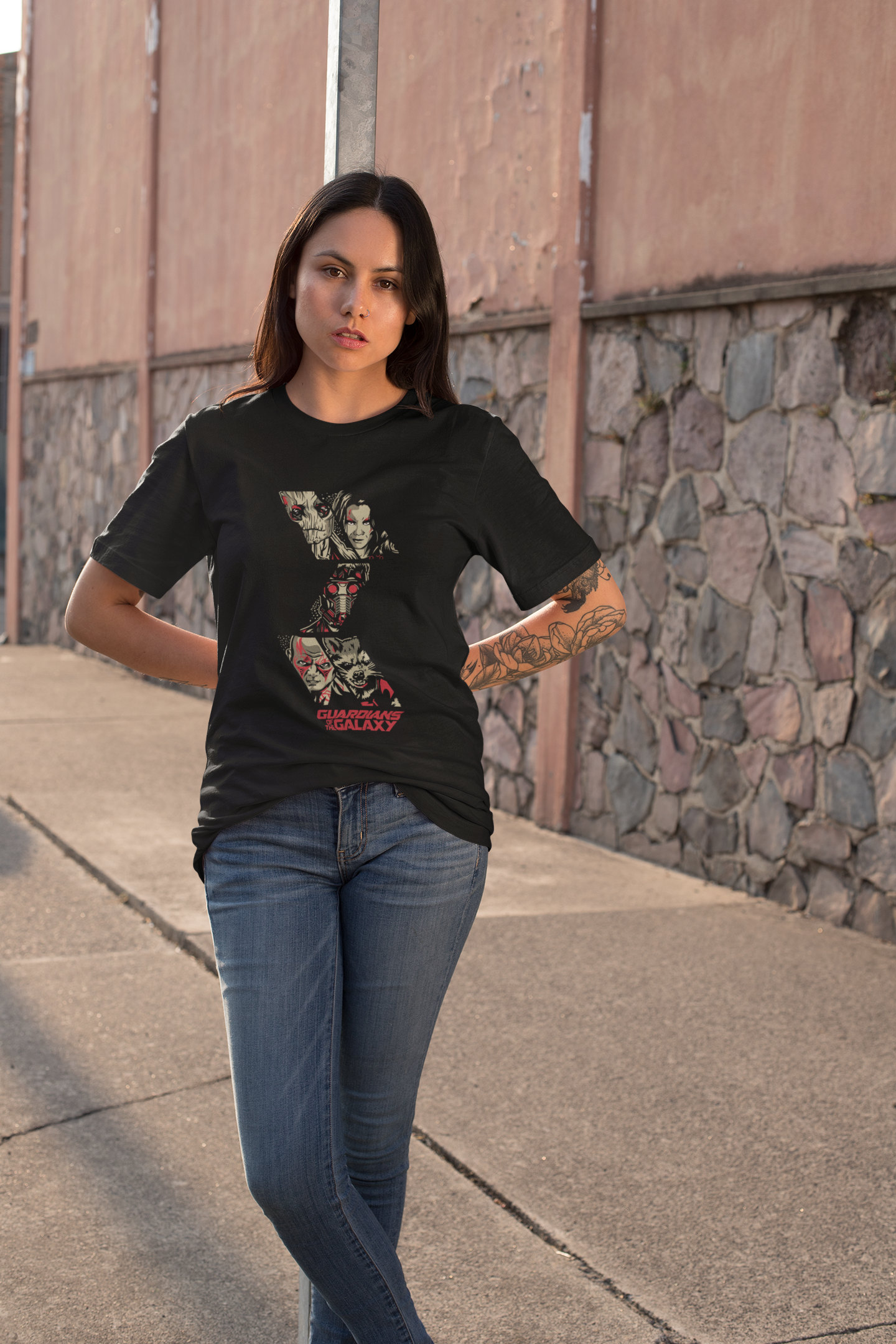 Unisex Guardians Of The Galaxy Oversized T-shirt Flamboyant