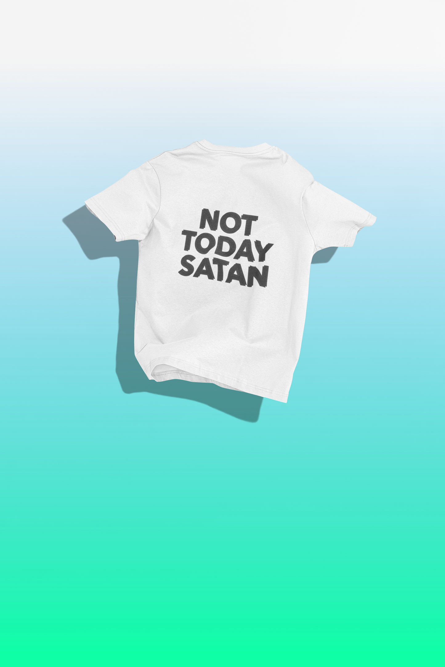 Unisex Not Today Satan Oversized T-shirt Flamboyant