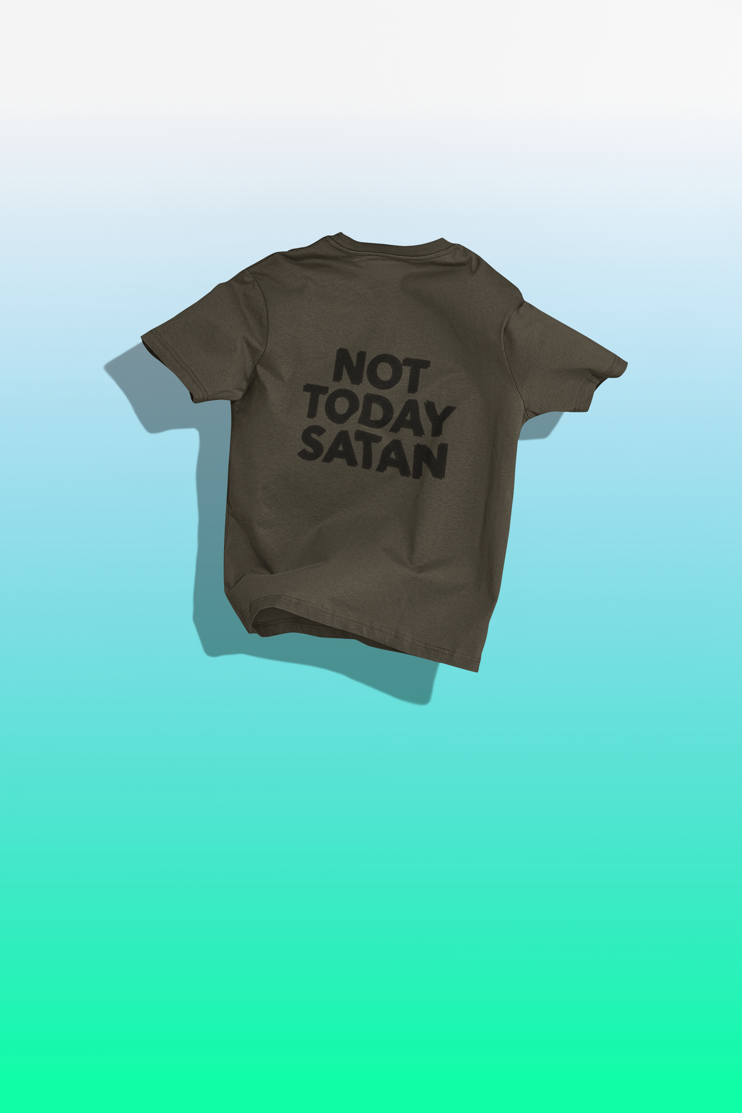 Unisex Not Today Satan Oversized T-shirt Flamboyant
