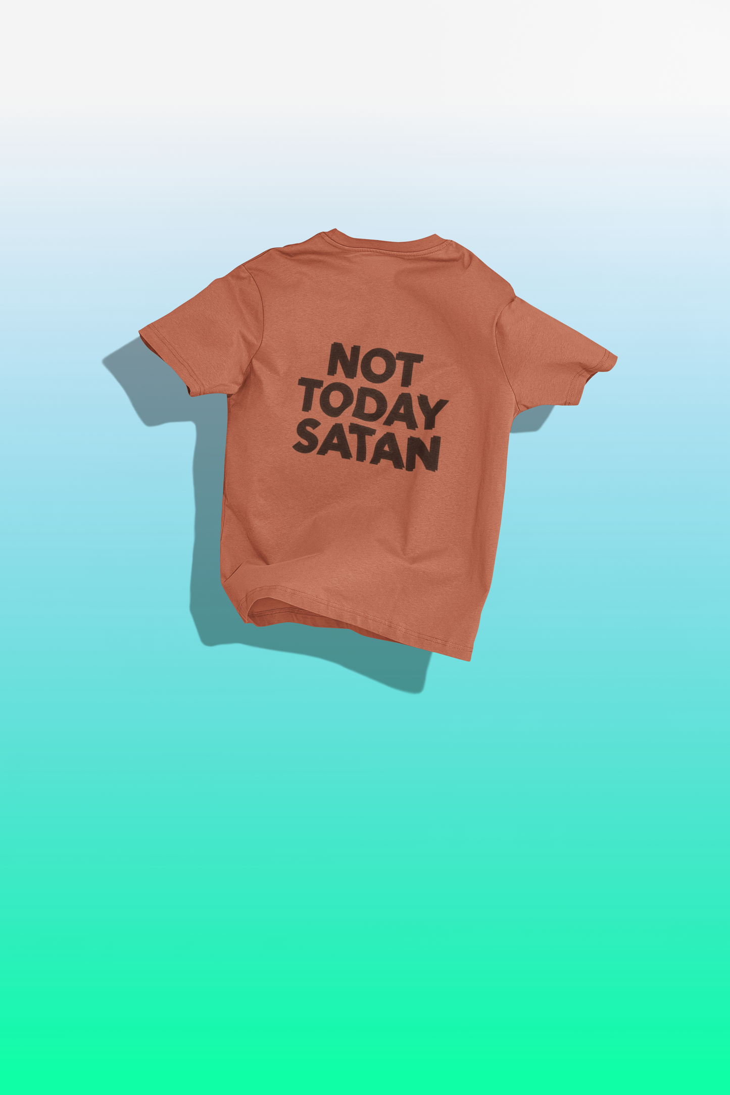 Unisex Not Today Satan Oversized T-shirt Flamboyant