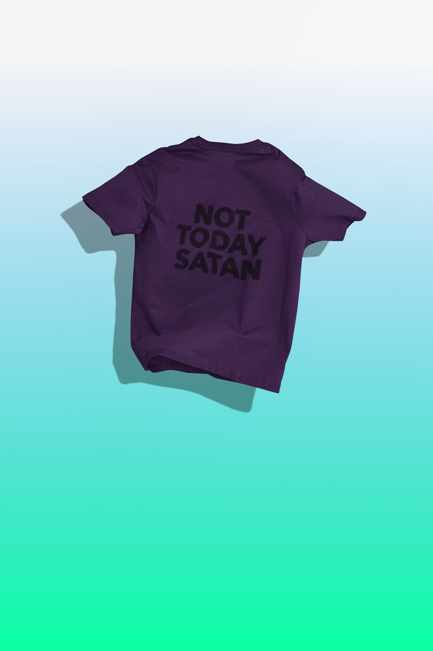 Unisex Not Today Satan Oversized T-shirt Flamboyant