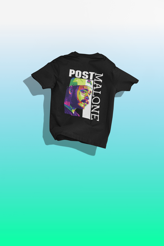 Unisex Oversized Post Malone T-shirt Flamboyant