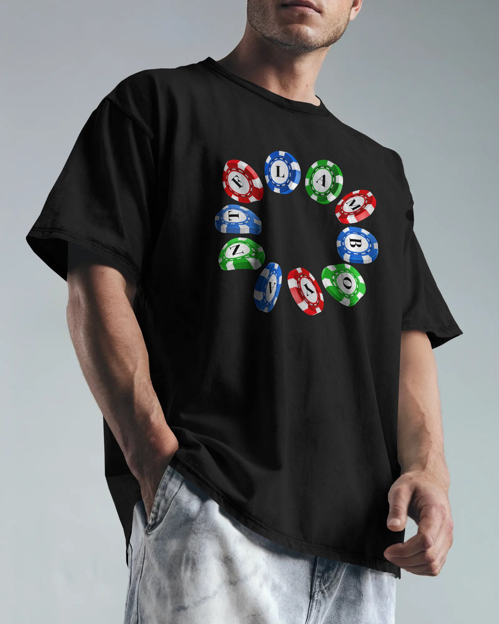 Unisex Poker Oversized T-shirt